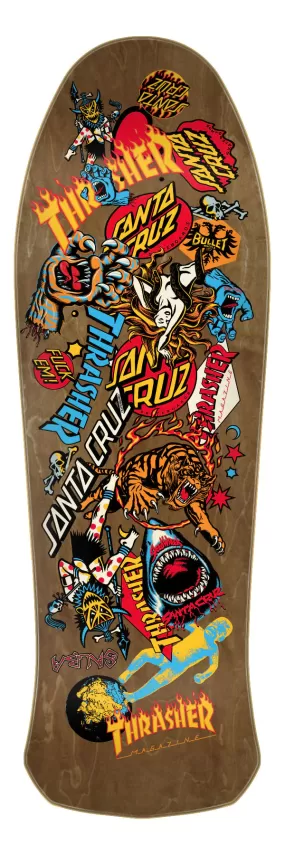 CRUISER DECK SANTA CRUZ X THRASHER SALBA OOPS 10.4 X 32