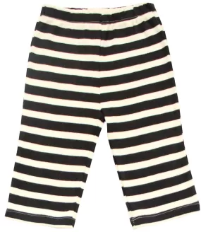 GOTS Certified Organic Cotton Clothing Baby Pants (Black-Natural)