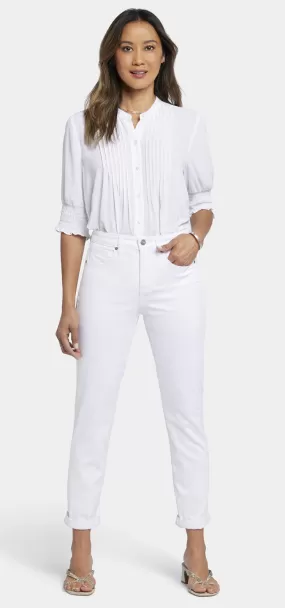 Margot Girlfriend Jeans Wit Gekleurde Denim | Optic White