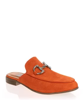 Nu X Neo Debra Orange Leather Mule