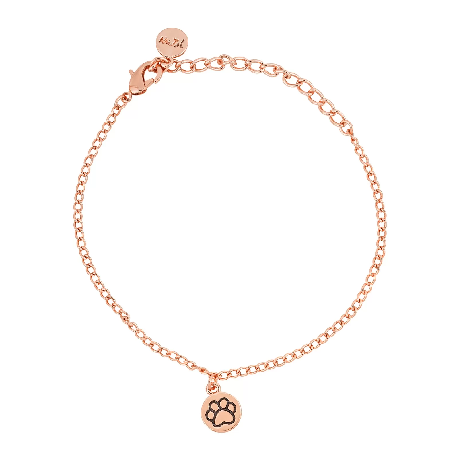 Pawsome Rose Gold Bracelet Charm