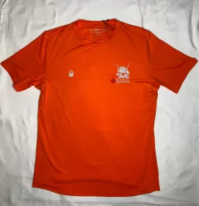 Rashguard SS Orange With Rowing Logo-Rowing