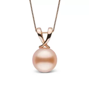 Ribbon Collection Pink to Peach 9.0-10.0 mm Freshadama Freshwater Pearl Pendant